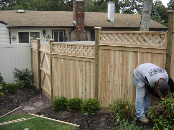 Patching Holes In Wood Is A Common Fence Repair In Nassau County